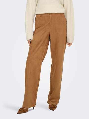 ONLY - Pierna ancha Pantalón 'ONLIna' en marrón: frente