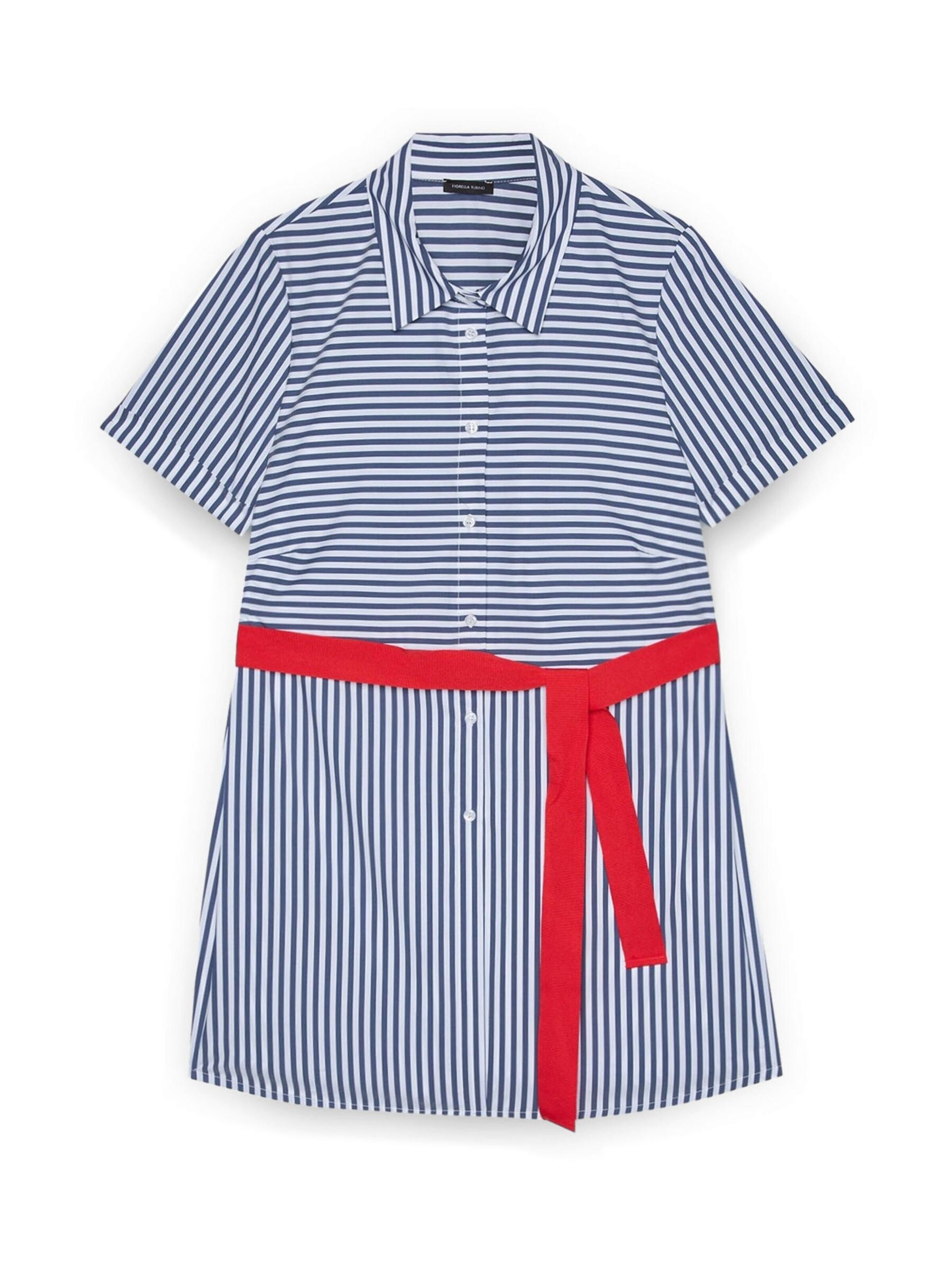 Camicia da donna di Fiorella Rubino in blu: frontale