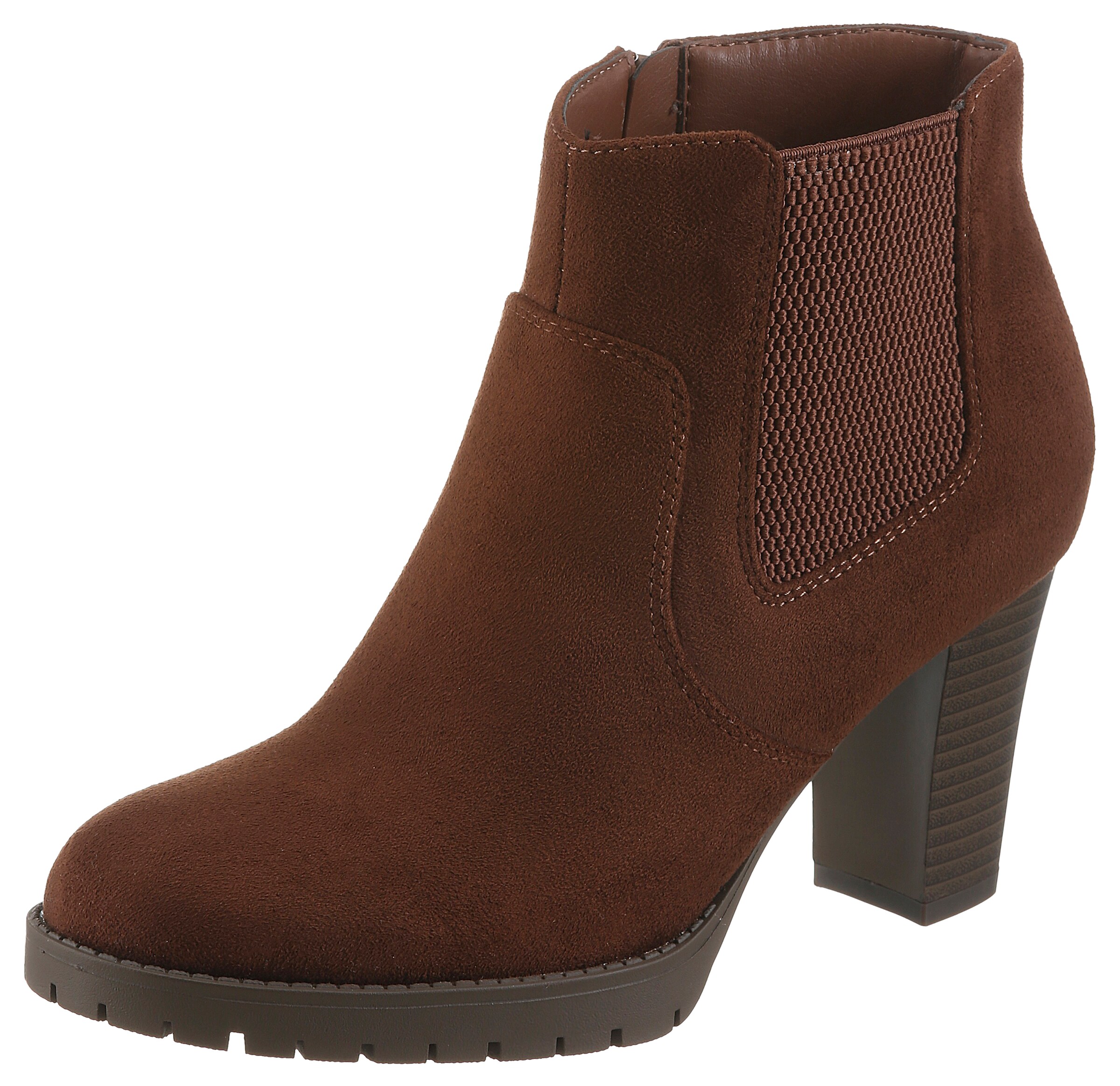 Aniston Stiefelette in Braun: Vorderseite