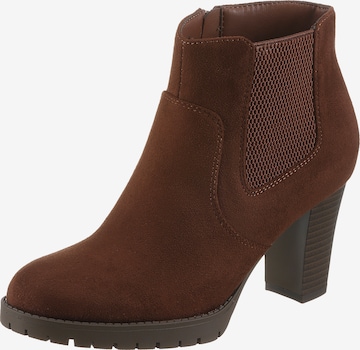 Aniston Stiefelette in Braun: Vorderseite