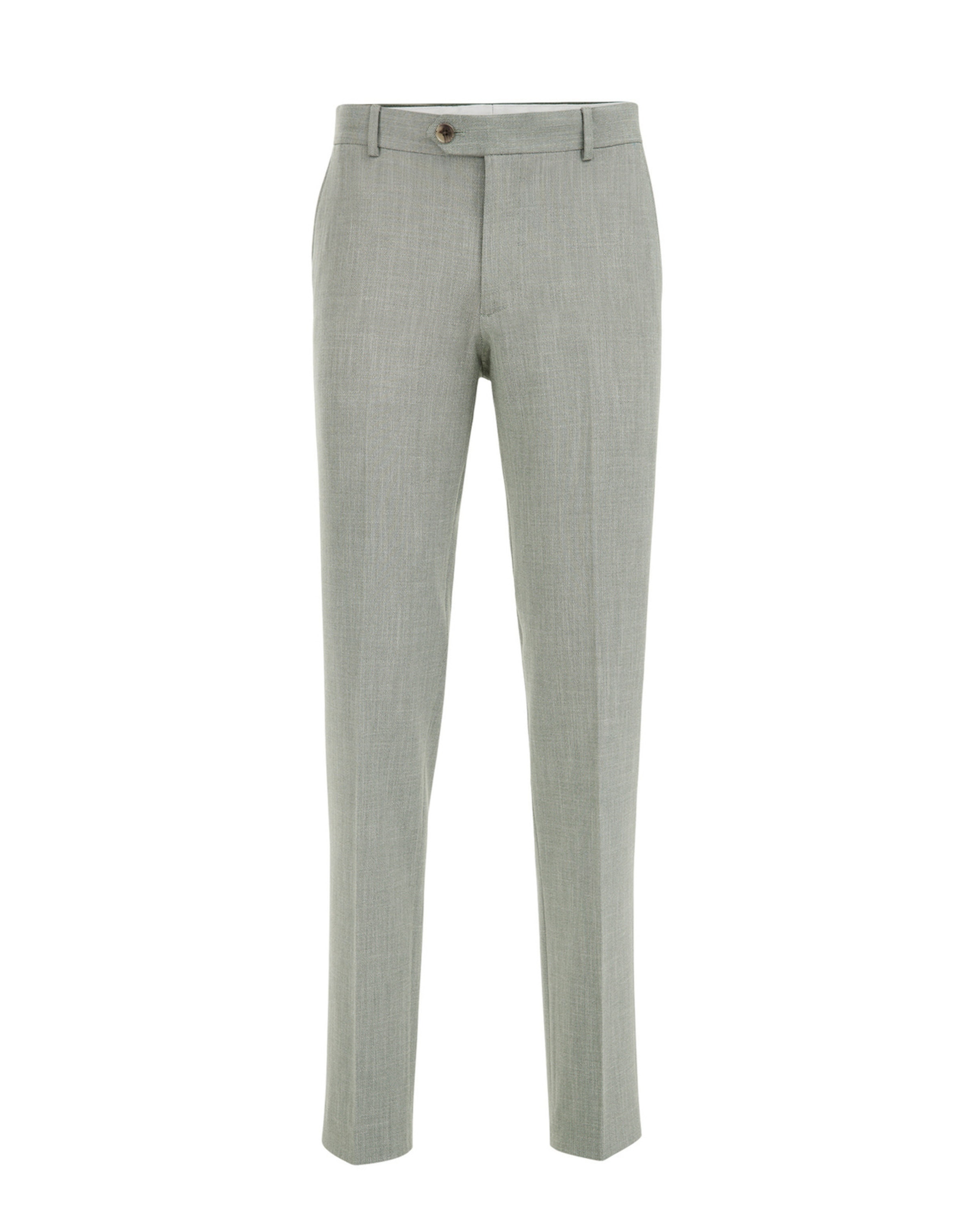 WE Fashion Slimfit Byxa i grön: framsida