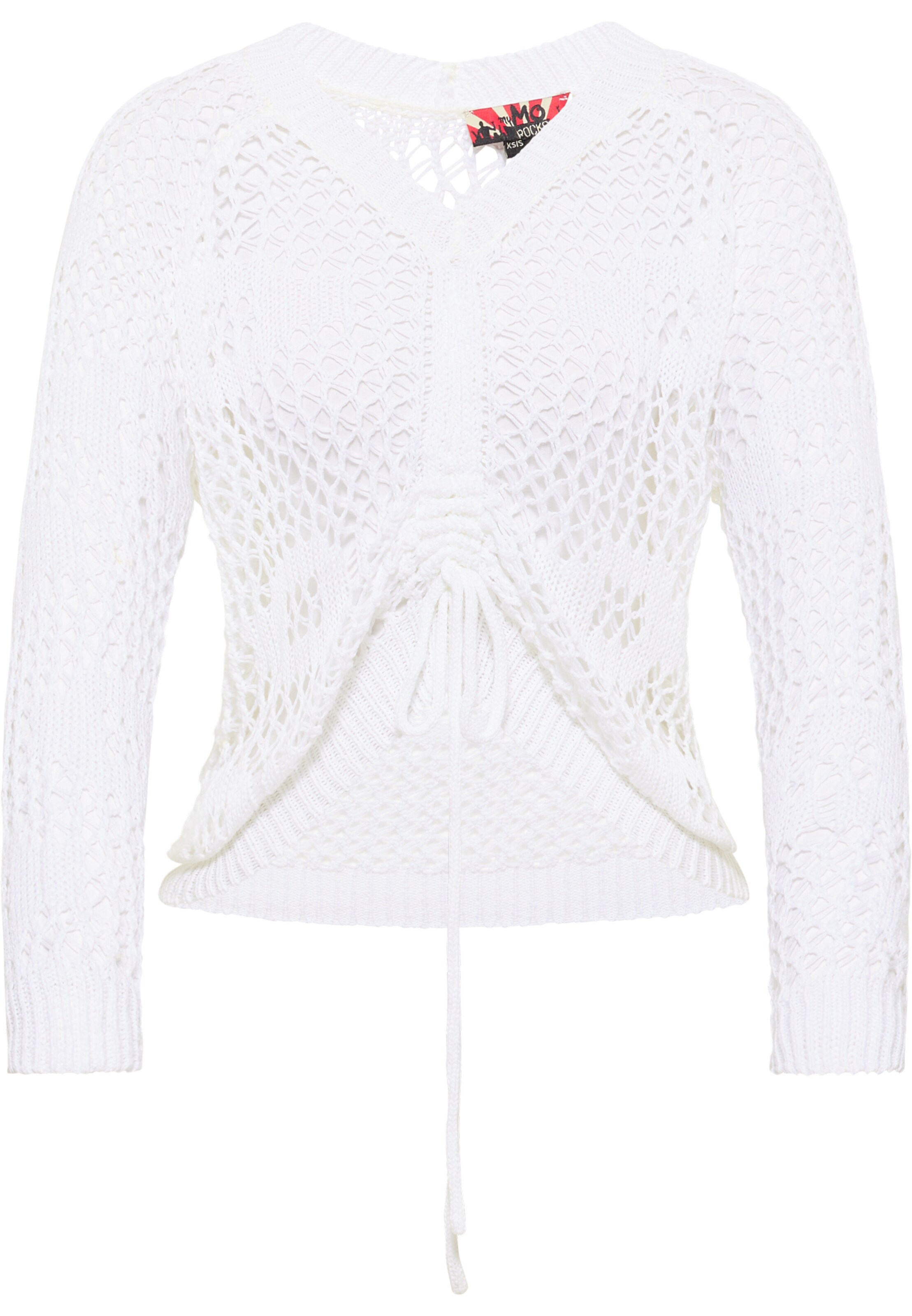 myMo ROCKS Πουλόβερ 'Rovic' σε λευκό, Άποψη προϊόντος