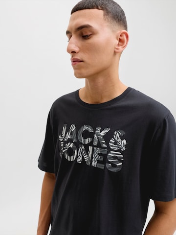 JACK & JONES Koszulka 'JJEJEFF' w kolorze czarny