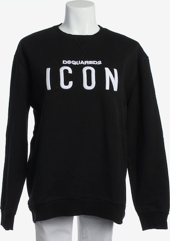 DSQUARED2 Sweatshirt / Sweatjacke XXL in Schwarz: Vorderseite