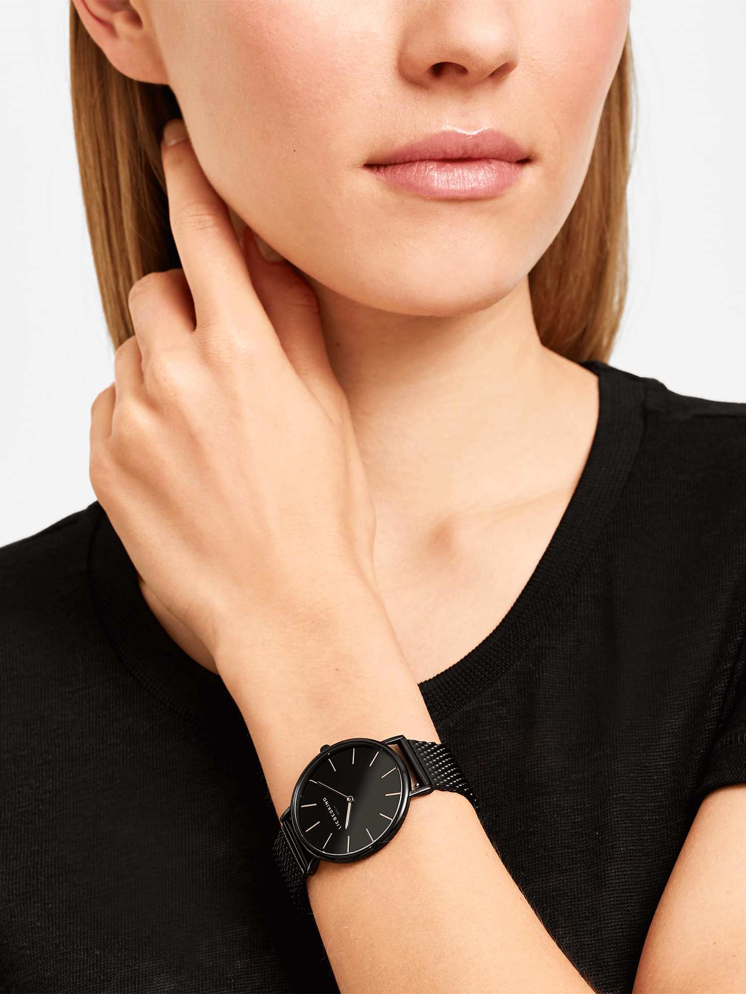 Liebeskind Berlin Bracciale Uomo/Donna IP Nero - Catena A Maglia Barbazzale, 18,5 Cm, Acciaio Inossidabile