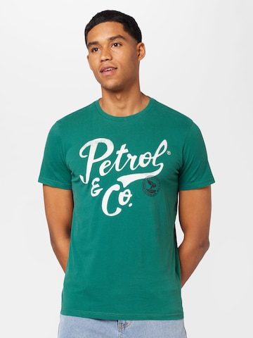 Petrol Industries Póló - zöld: elől