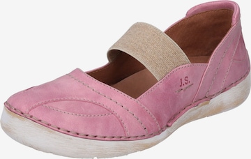 JOSEF SEIBEL Ballet Flats with Strap 'Fergey' in Pink: front