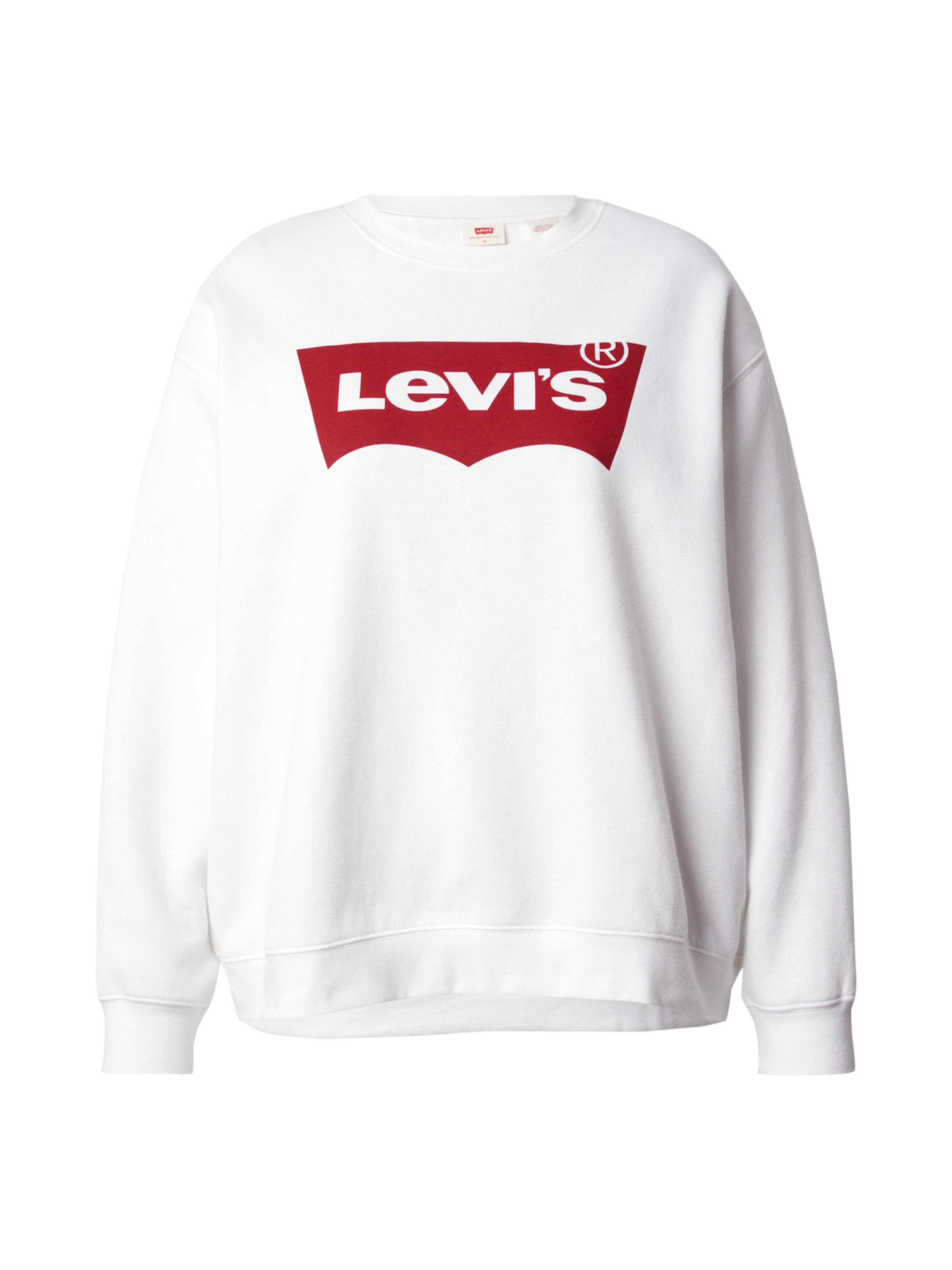 Levi's® Plus Mikina 'Graphic Everyday Crewneck Sweatshirt ' – bílá: přední strana