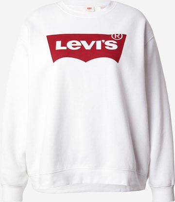 Levi's® Plus Collegepaita 'Graphic Everyday Crewneck Sweatshirt ' värissä valkoinen: etupuoli