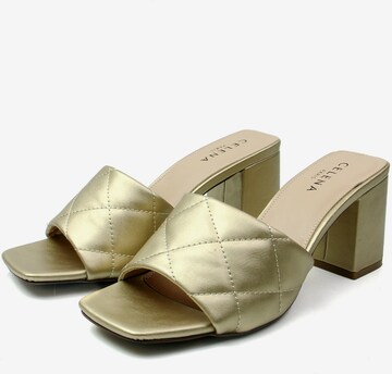 Celena Mule 'Cacie' in Gold