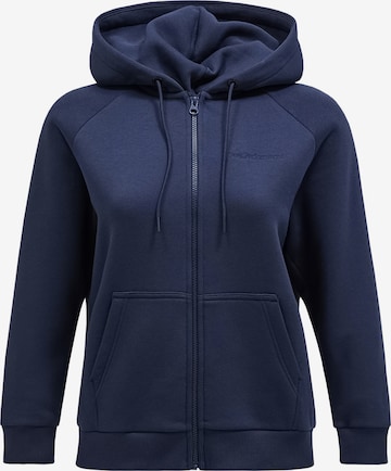 PEAK PERFORMANCE Kapuzensweatshirt in Blau: predná strana