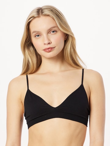 WEEKDAY Triangle Bra in Black: front