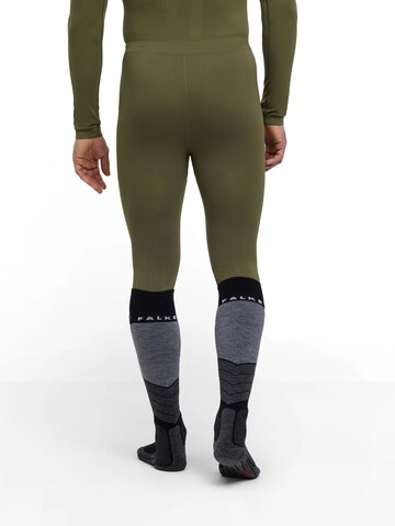 FALKE Skinny Workout Pants in Green