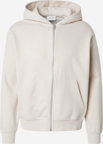 JACK & JONES Sweatjakke 'JJEUrban Edge' i beige: forside