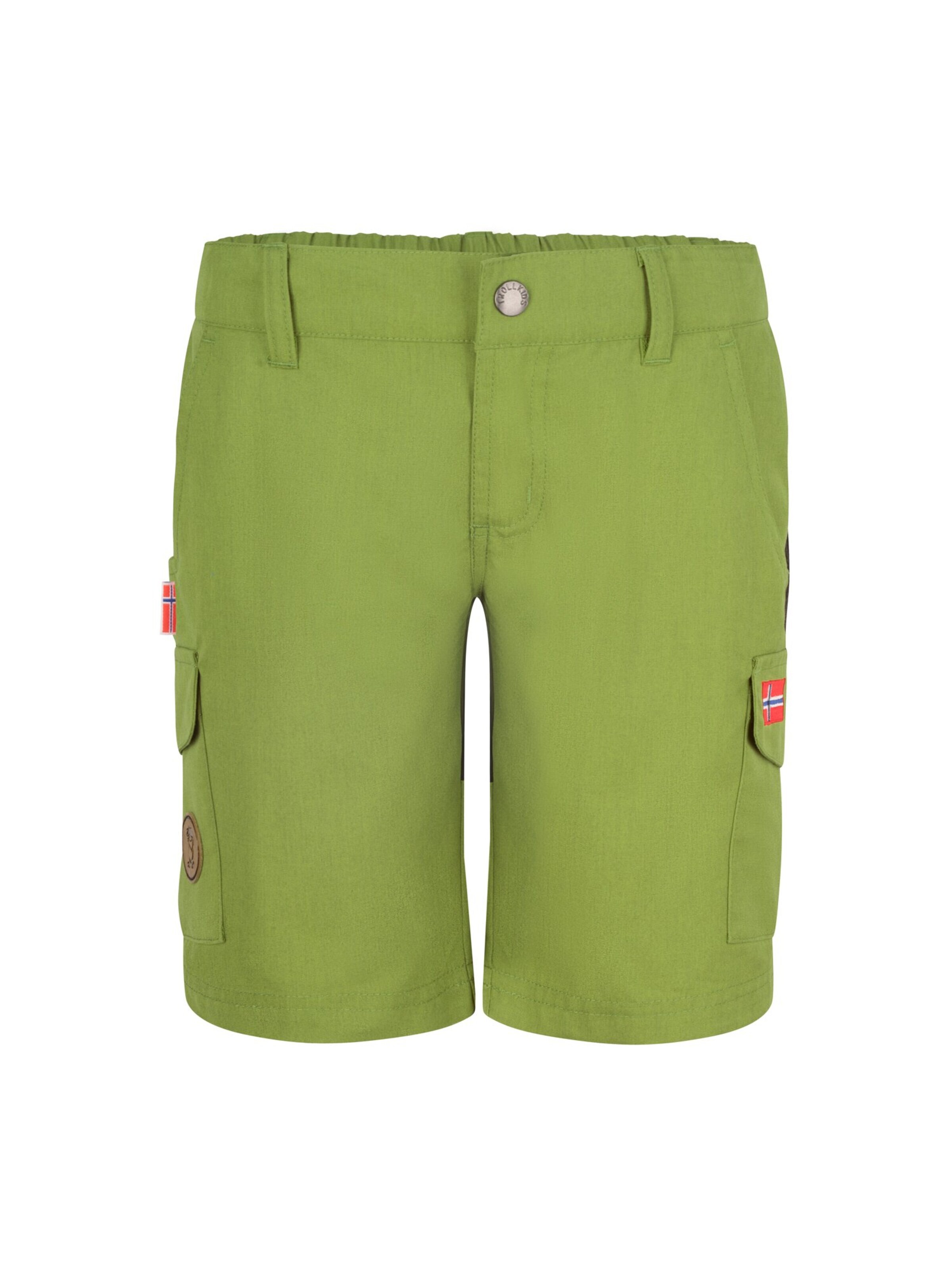 TROLLKIDS Regular Workout Pants in Green