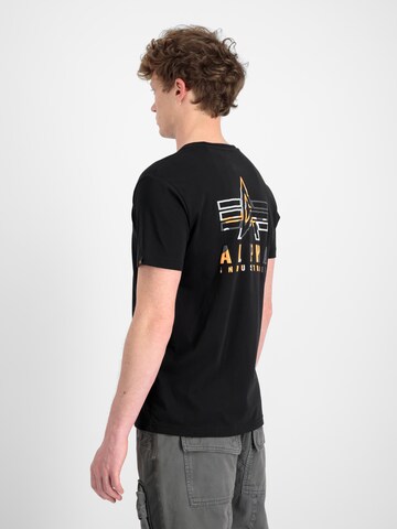 ALPHA INDUSTRIES T-Shirt in Schwarz: Vorderseite