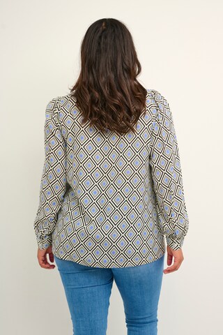 KAFFE CURVE Bluse i blandingsfarvet