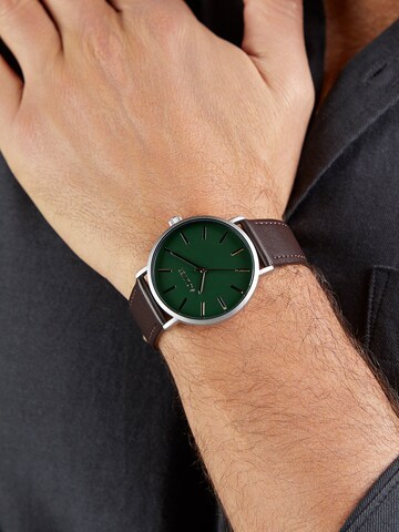 s.Oliver Analog Watch in Brown: front