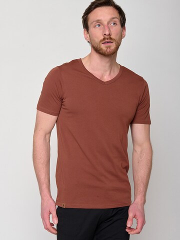 GREENBOMB Shirt in Brown: front