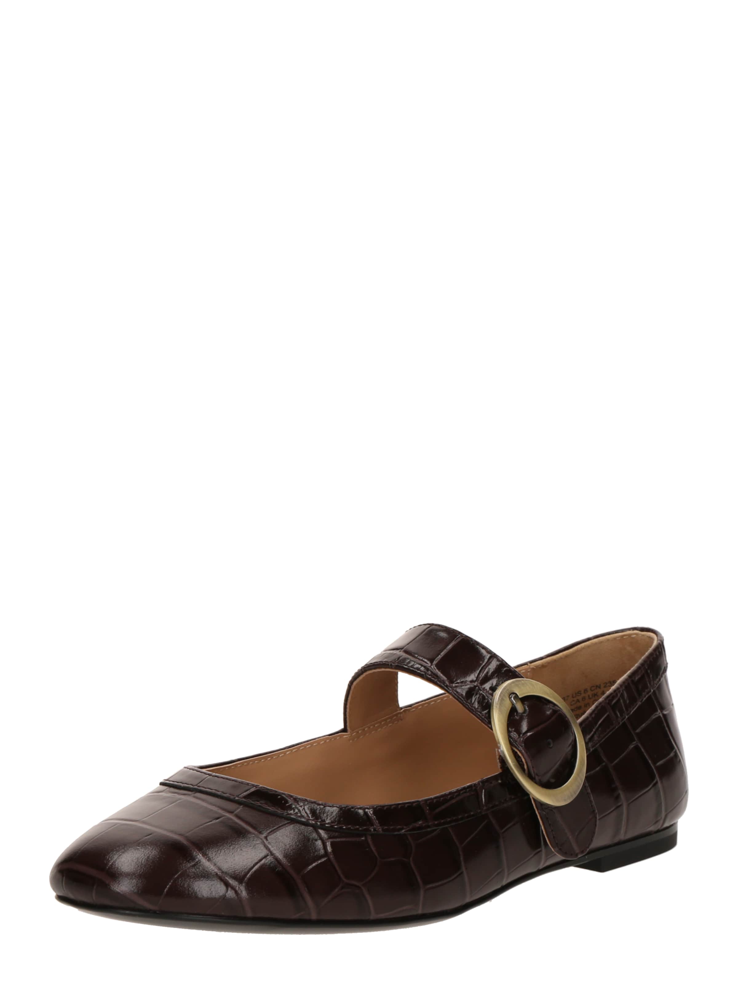 Ballerines à lanières & Other Stories en marron : devant