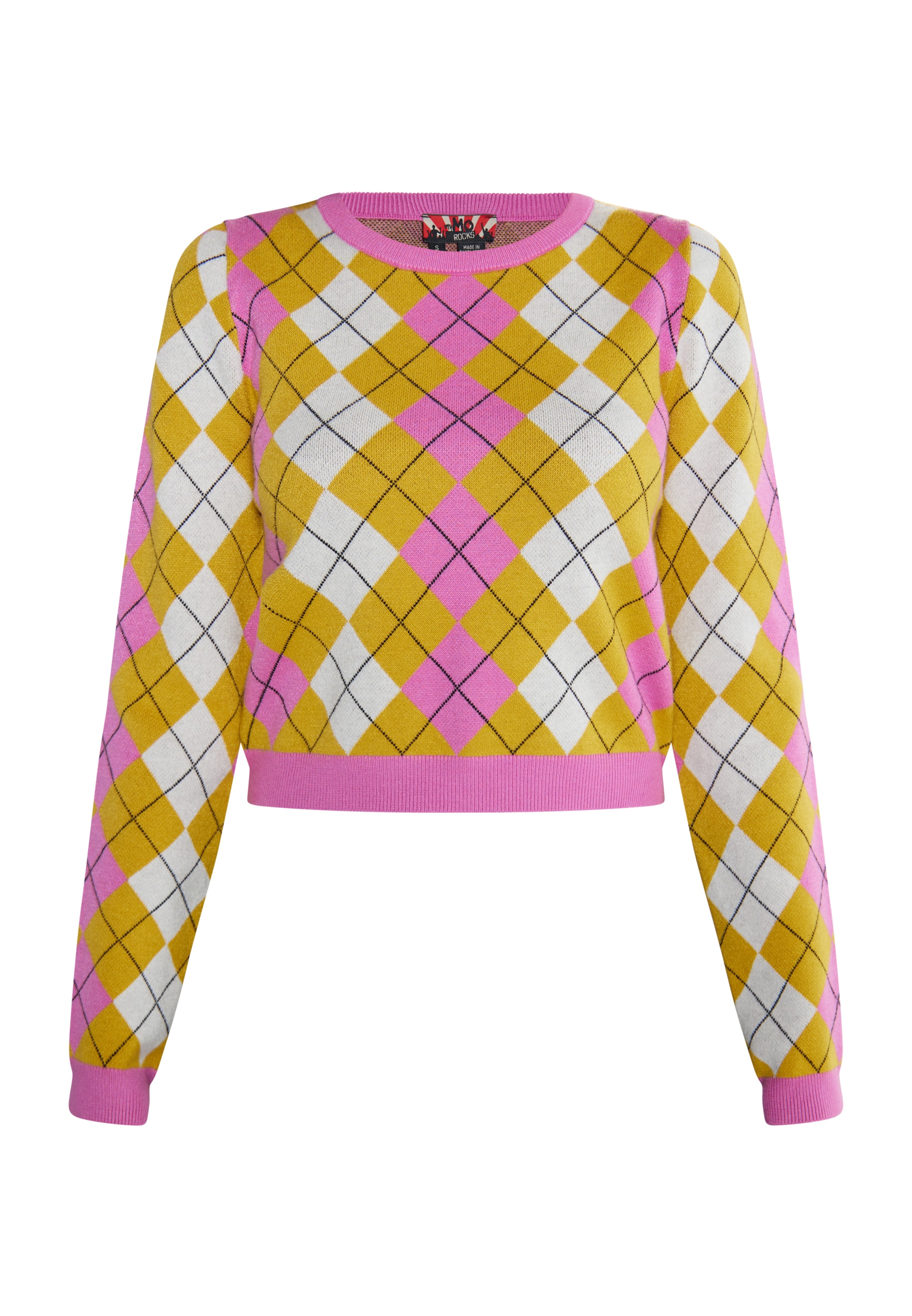 myMo ROCKS Sweater 'Ucy' in Pink: front