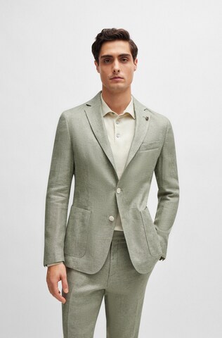 BOSS Slim Fit Sakko 'C-Hanry' in Grün: Vorderseite