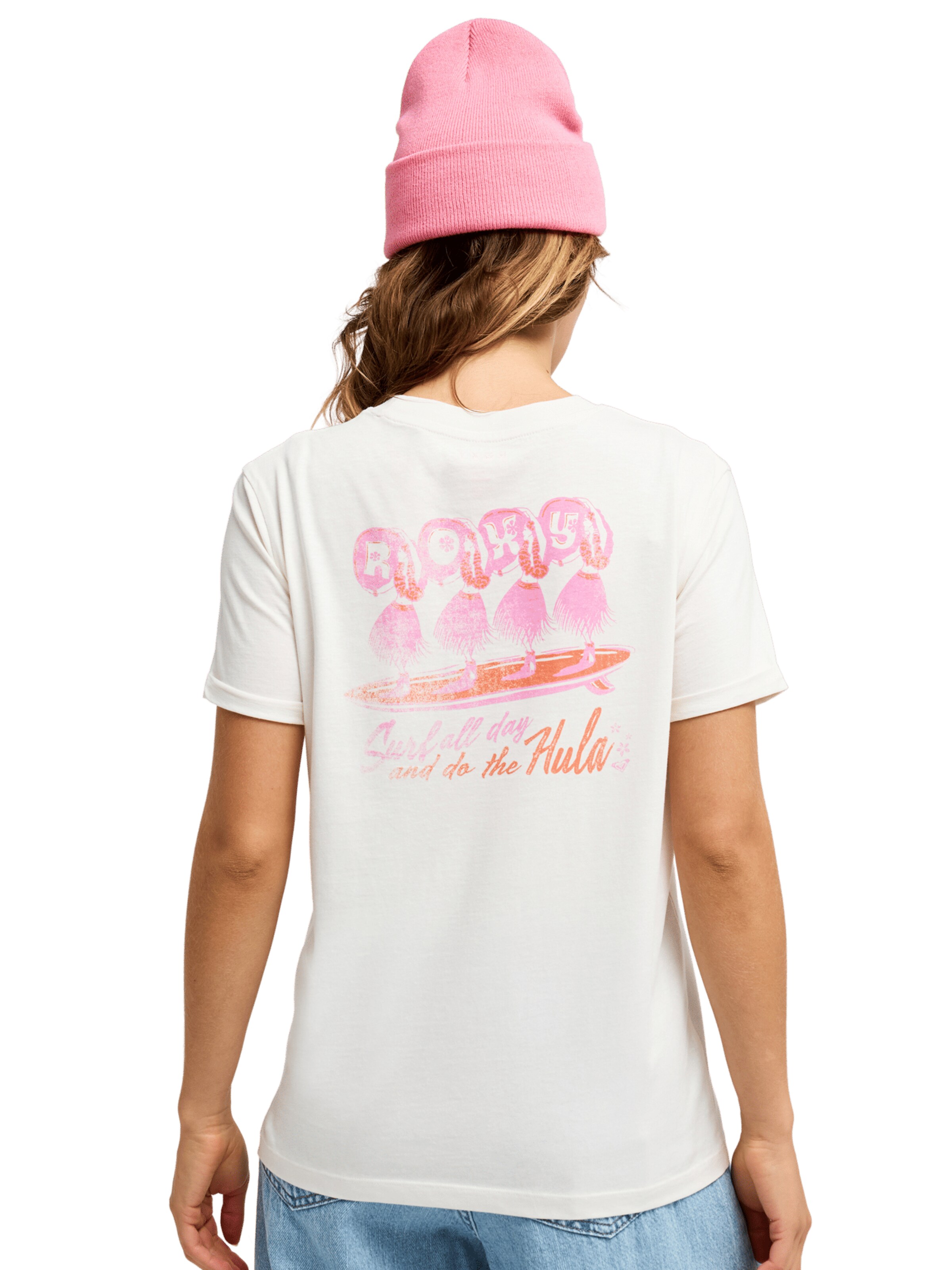 ROXY T-Shirt 'Ocean' in Weiß: Vorderseite