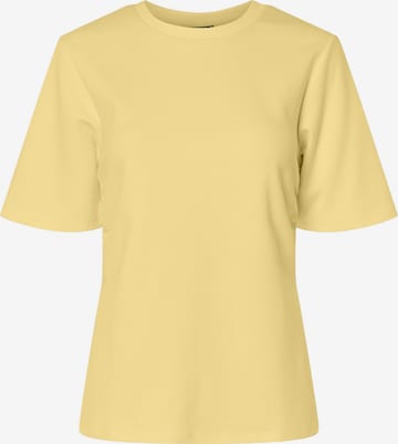 Maglietta 'PCSkylar' di PIECES in giallo: frontale