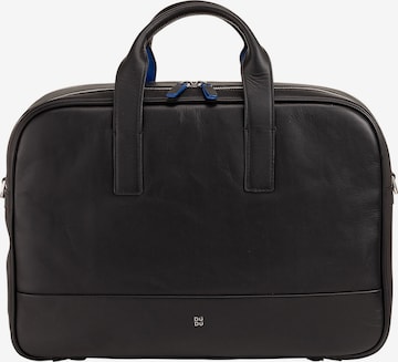 DuDu Document Bag 'Boston' in Black: front