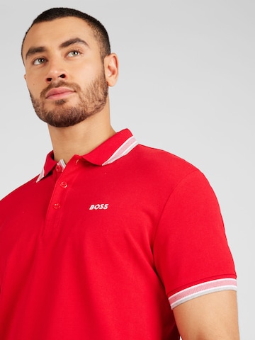 BOSS Black Poloshirt 'Paddy' in Rot