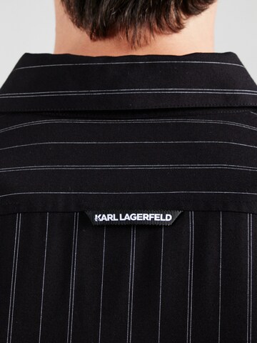 Karl Lagerfeld Regular fit Πουκάμισο σε μαύρο