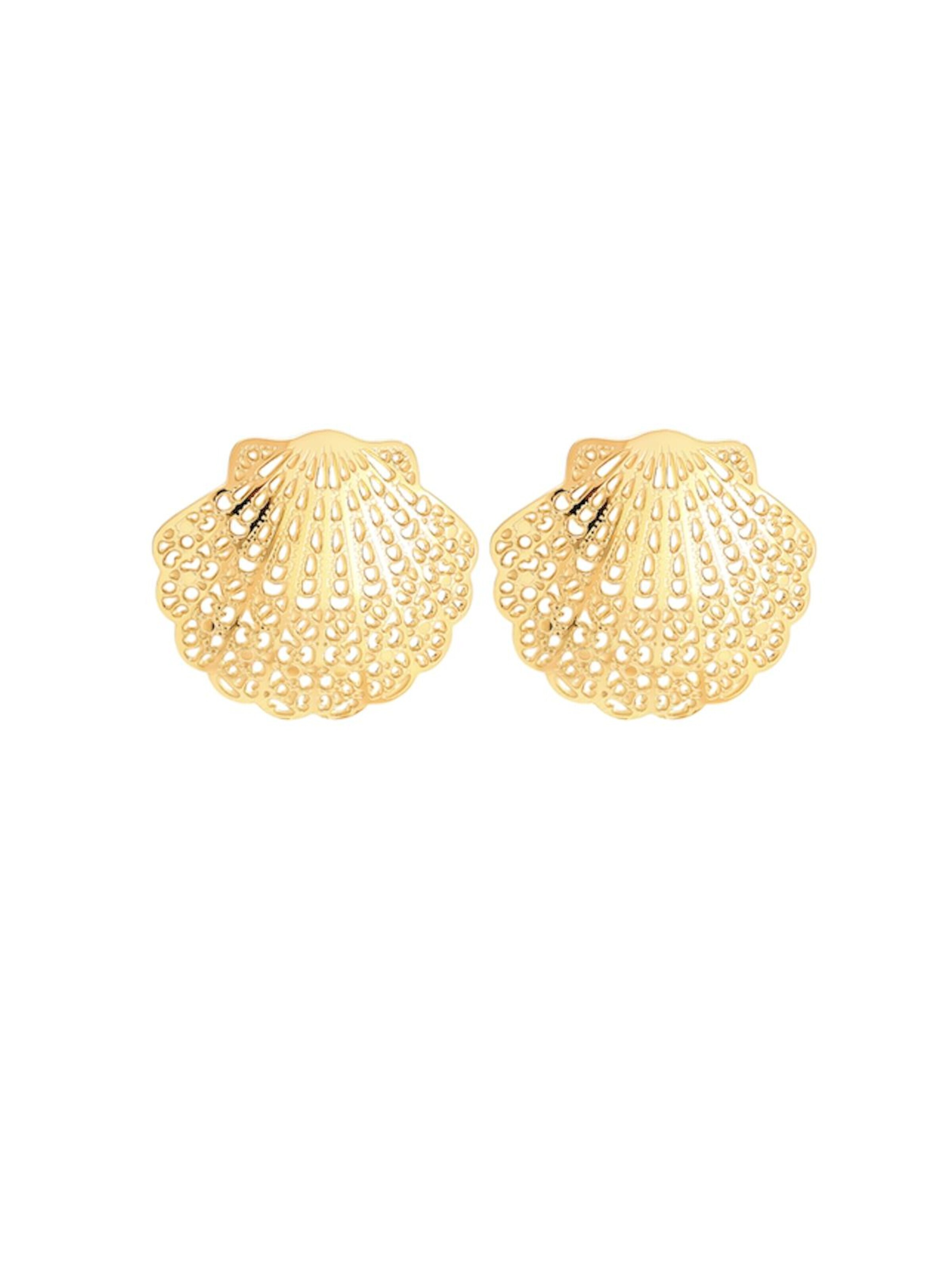Cala Rose Ohrringe 'AVELINE'‌‌‌‌‌‌‌‌‌ in Gold: Vorderseite