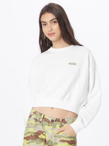 Sweat-shirt 'Graphic Laundry Crew' LEVI'S ® en blanc : devant