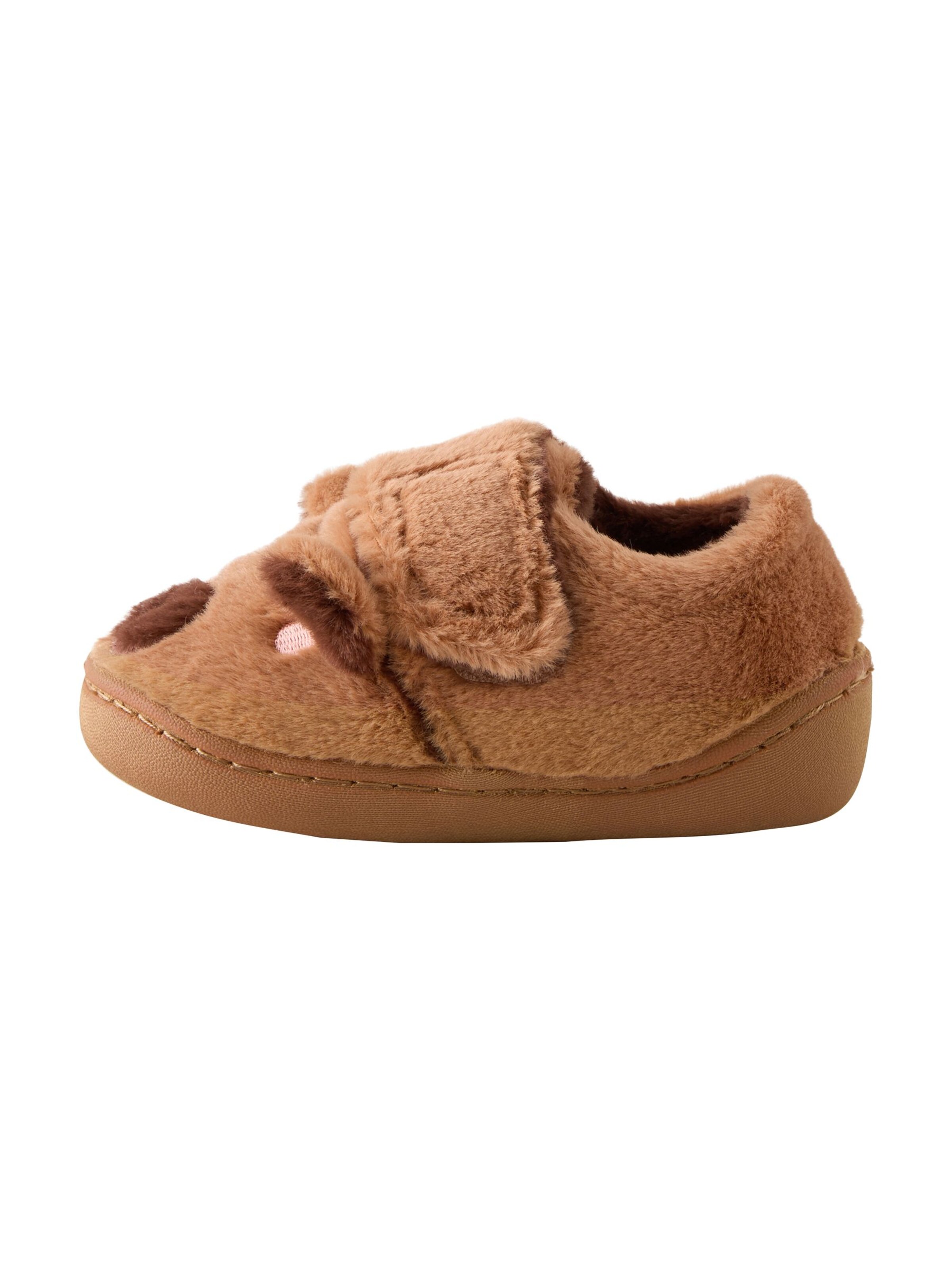 Next - Zapatillas de casa en marrón: frente