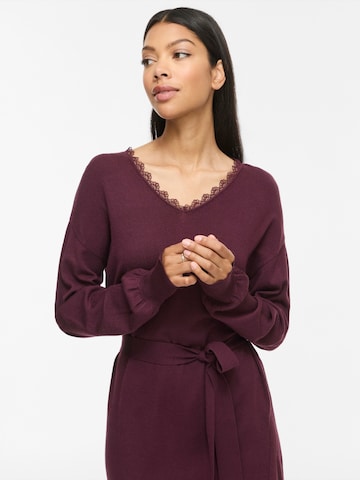 VILA - Vestido de punto 'VIRICKY' en rojo