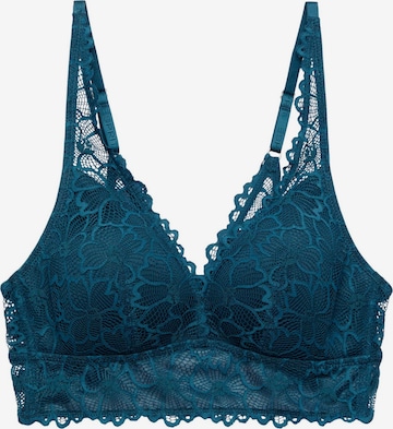 ESPRIT Triangle Bra in Blue: front