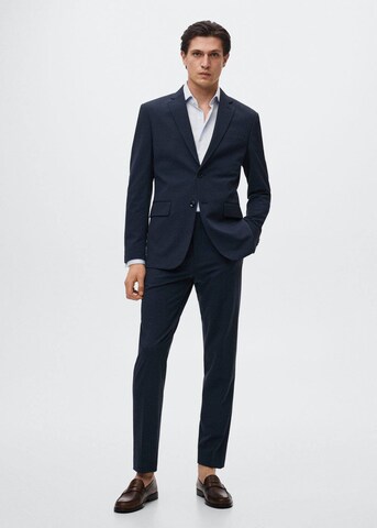 MANGO MAN Slim Fit Sakko 'Brasilia' in Blau