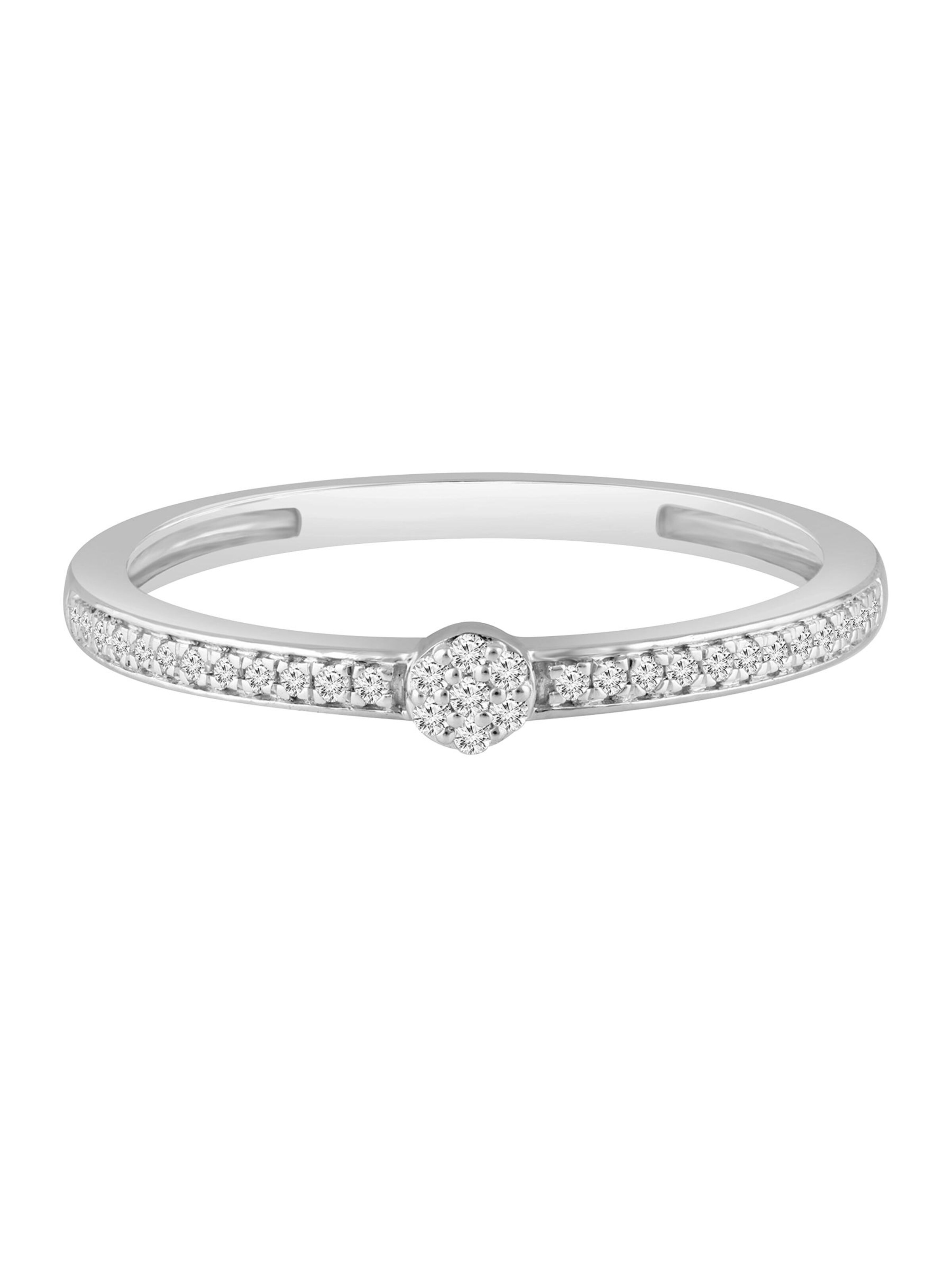 Diamant Exquis Ring‌‌‌‌‌‌‌‌ in Silber: Vorderseite