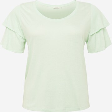 Tom Tailor Women + Shirt in Groen: voorkant