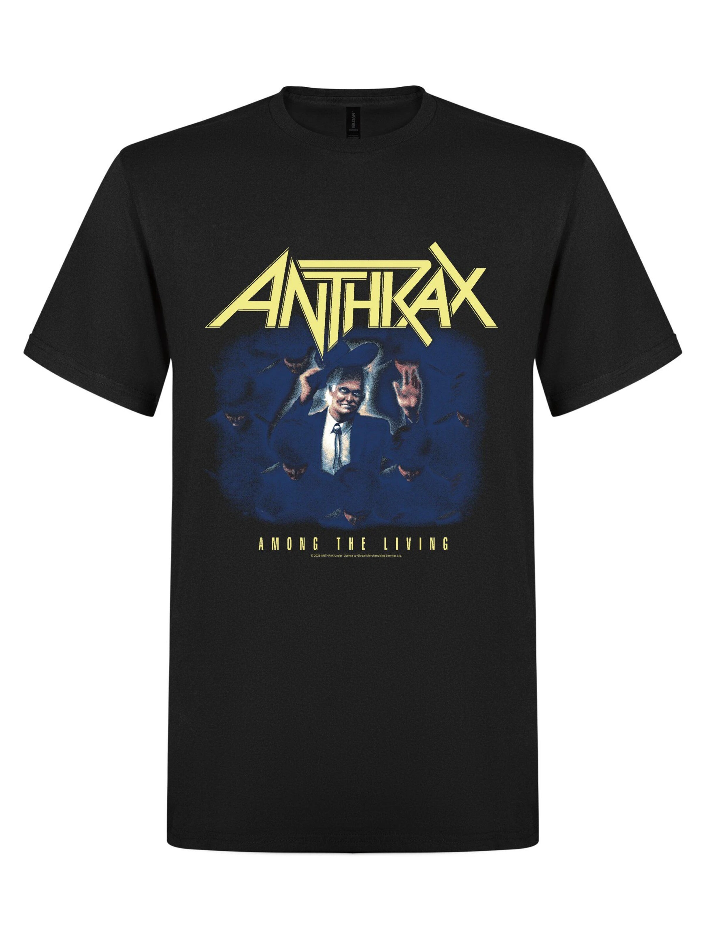 Rockshirts Shirt 'Anthrax Among the Living T-Shirt' in Black: front