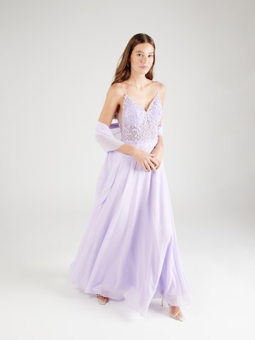 Unique Evening Dress in Purple