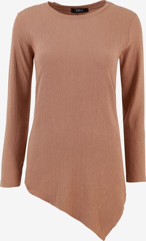 LELA Blouse in Bruin: voorkant