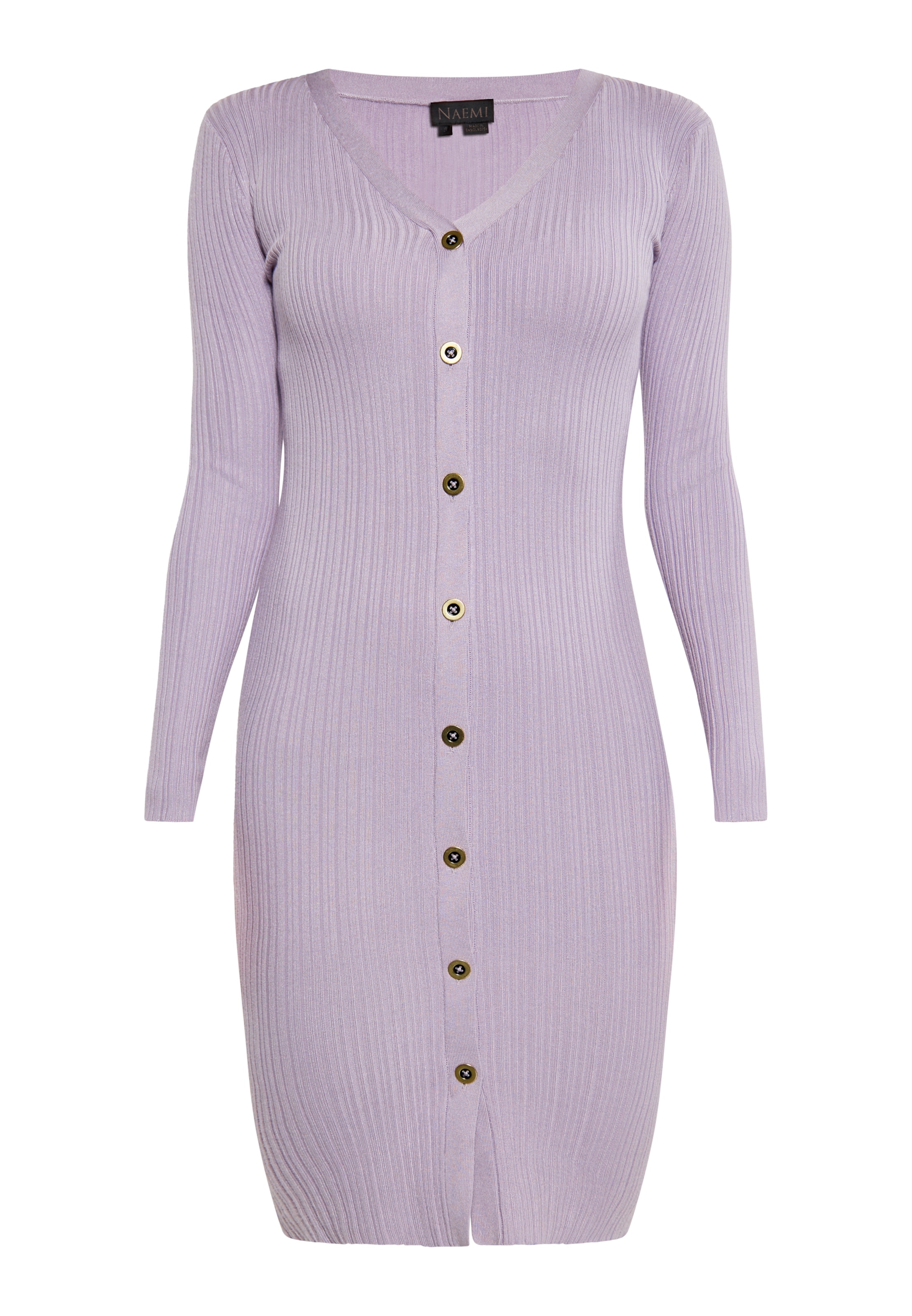 NAEMI Pletené šaty - Fialová: predná strana