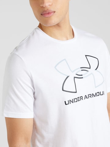 UNDER ARMOUR Λειτουργικό μπλουζάκι 'Foundation' σε λευκό