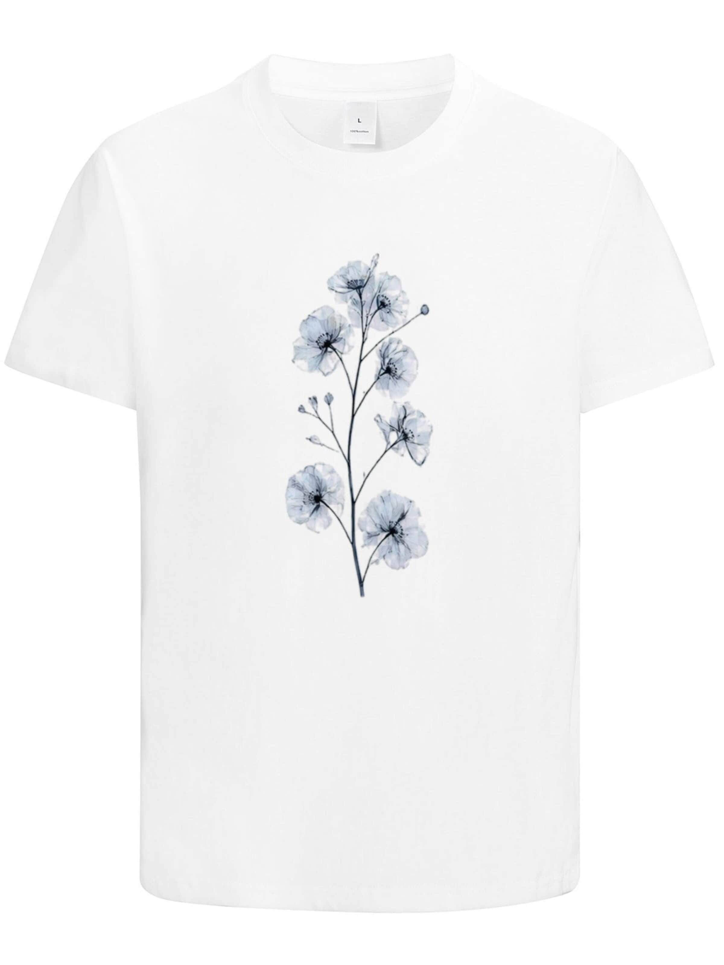 HUSKSWARE Shirt 'Herren T-Shirt mit abstraktem Grafikprint' in White: front