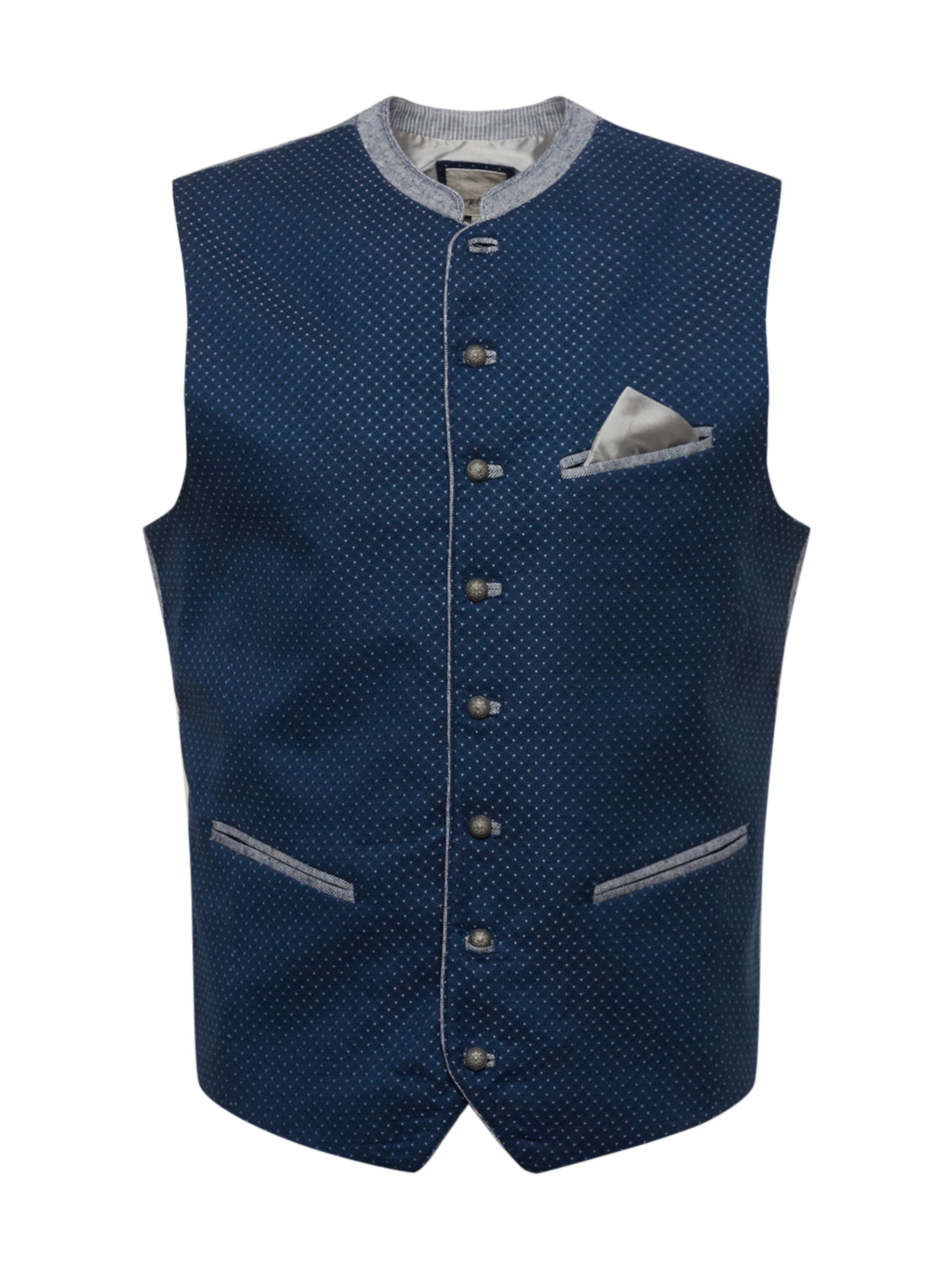 STOCKERPOINT Trachtenweste 'Markus' in Blau: Vorderseite