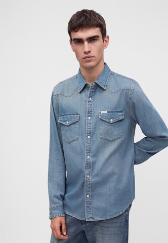 GUESS Regular fit Button Up Shirt in Blue