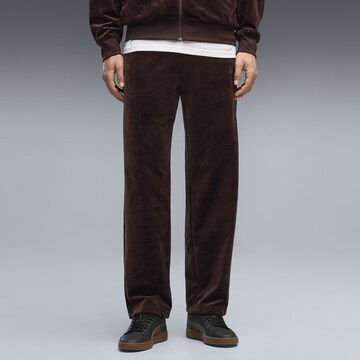 PUMA Regular Sportbroek in Bruin: voorkant