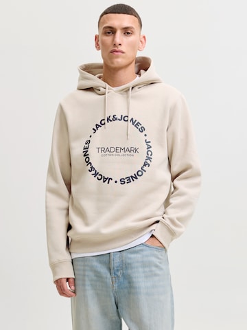 JACK & JONESSweater majica 'JJBENSON' - bež boja: prednji dio