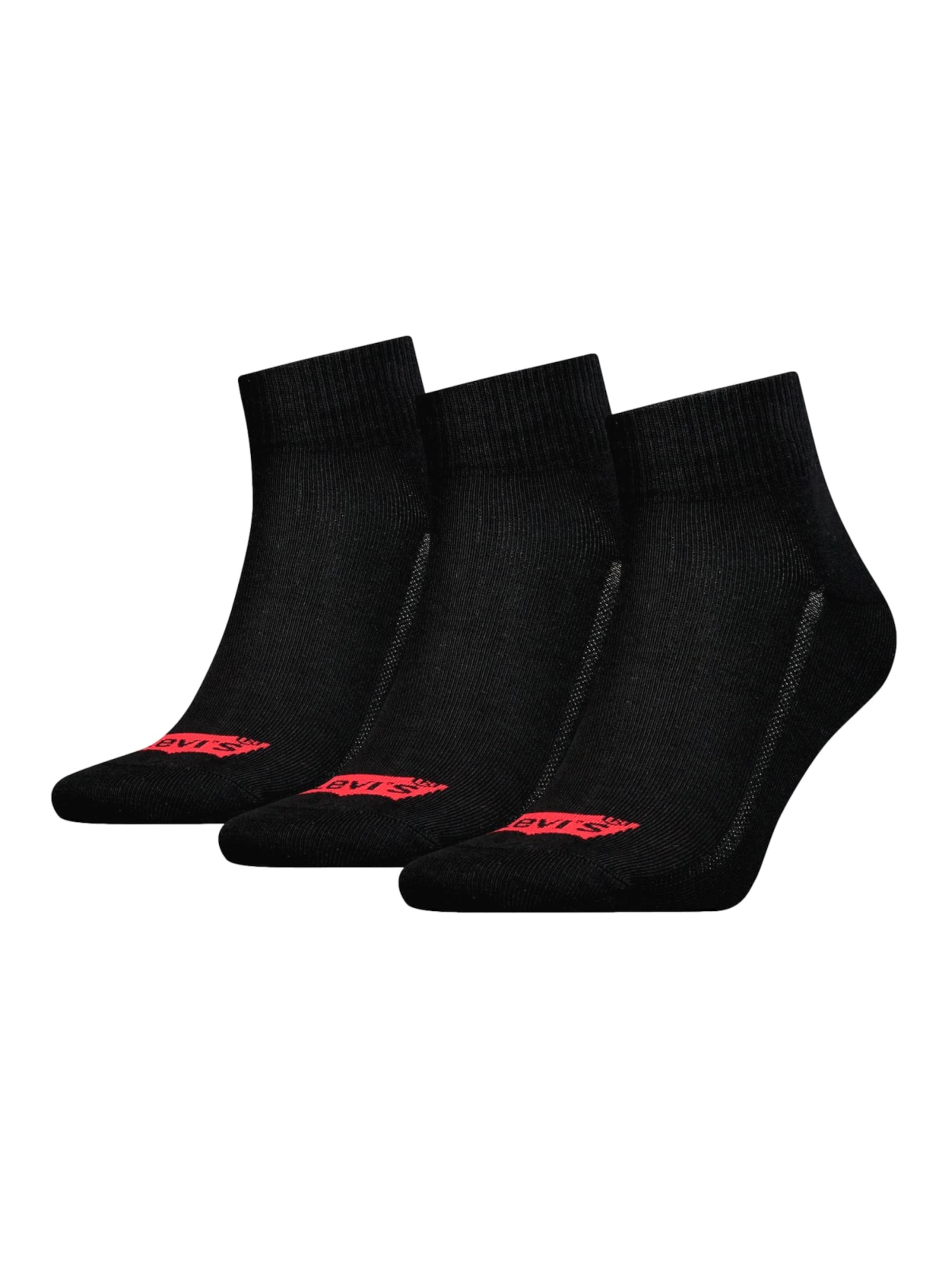 LEVI'S ® Chaussettes en rouge / noir, Vue avec produit